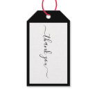 Modern Calligraphy Designer B&W Social Thank You