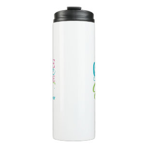 Modern Calligraphy Easter Bunny Thermal Tumbler