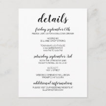 Modern Calligraphy Enclosure Card