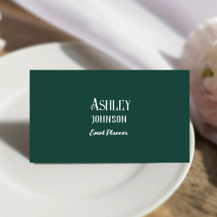 Modern Calligraphy Event Planner Designer Business Card