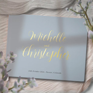 Modern Calligraphy for Bride and Groom's Wedding Guest Book