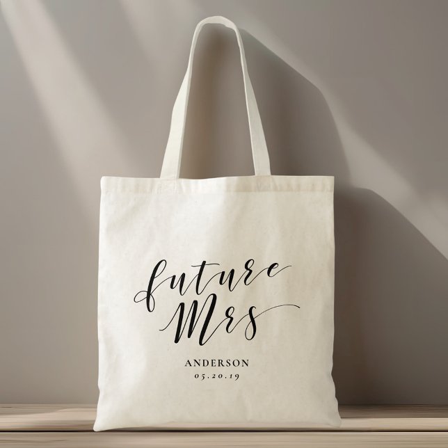Modern Calligraphy Future Mrs. Tote Bag (Creator Uploaded)