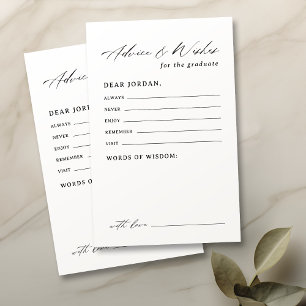 Modern Calligraphy Graduation advice & wishes