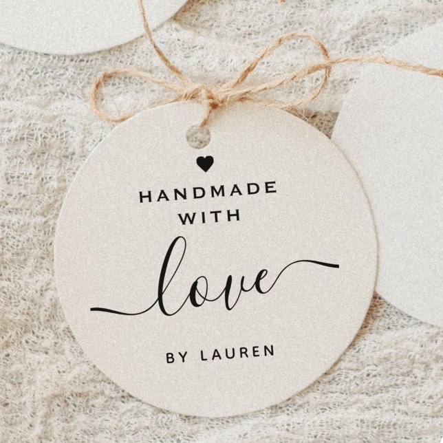 Modern Calligraphy Handmade with Love Product Self-inking Stamp (Creator Uploaded)
