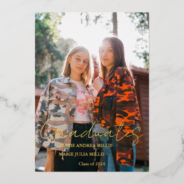 Modern Calligraphy Joint Graduate Photo Graduation (Front)