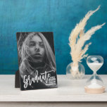Modern Calligraphy Minimalist Graduation Tabletop Plaque<br><div class="desc">Modern Calligraphy Minimalist Graduation Plaque. Congrats the GRAD! Congratulations on their well-deserved success and celebrate them with this beautiful tabletop plaque with easel stand. All the texts are pre-arranged for you to personalise easily and quickly with your own details.</div>