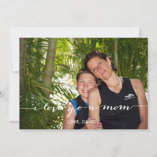 Modern Calligraphy Mother's Day Photo Card