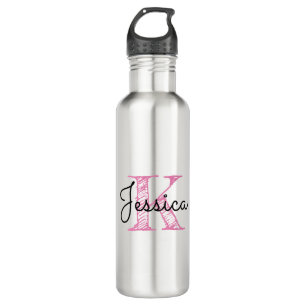 Modern Calligraphy Name Handwritten Style Monogram 710 Ml Water Bottle