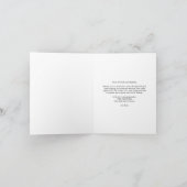 Modern Calligraphy Photo Baby Thank You Card (Inside)