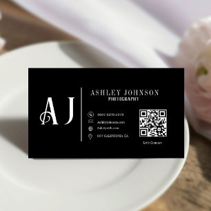Modern Calligraphy Photographer photography Business Card