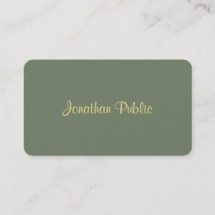 Modern Calligraphy Professional Luxury Template Business Card
