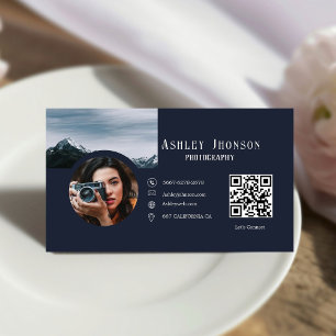 Modern Calligraphy Professional Photography Business Card