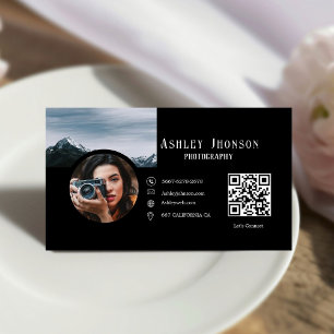 Modern Calligraphy Professional Photography Business Card