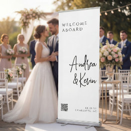 Modern Calligraphy Reception Welcome Sign