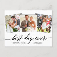 Modern Calligraphy Script 3 Photo Best Day Ever