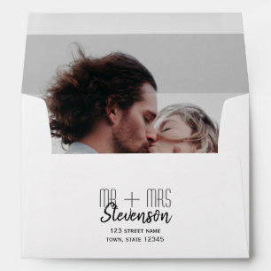 Modern Calligraphy Script Photo Envelope