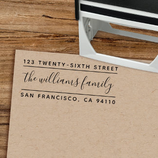 Modern Calligraphy Self-Inking Return Address Stamp