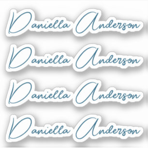 Modern Calligraphy Signature Name Vinyl Label,