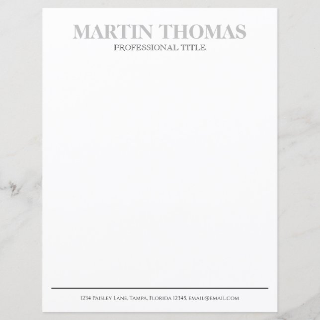 Modern Calligraphy Simple Typography Professional (Front)