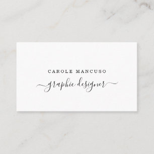 Modern Calligraphy - Simply Right Business Card