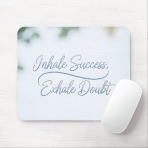 Modern Calligraphy Success Quote Aesthetic Mouse Mat