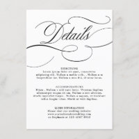 Modern calligraphy timeless Black white wedding