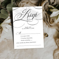 Modern calligraphy timeless Black white wedding
