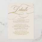 Modern calligraphy timeless gold and white wedding
