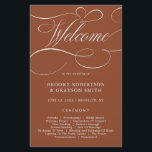 Modern Calligraphy Timeless Terracotta  Program<br><div class="desc">A timeless terracotta dessert theme  and elegant wedding program featuring refined calligraphy script on a classic background,  perfect for a formal and sophisticated wedding celebration. For customisation or additional products featuring this design,  please feel free to contact me.</div>