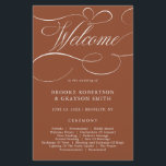 Modern Calligraphy Timeless Terracotta  Program<br><div class="desc">A timeless terracotta dessert theme  and elegant wedding program featuring refined calligraphy script on a classic background,  perfect for a formal and sophisticated wedding celebration. For customisation or additional products featuring this design,  please feel free to contact me.</div>