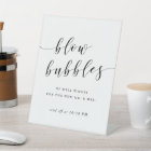 Modern Calligraphy Wedding Bubble Send Off