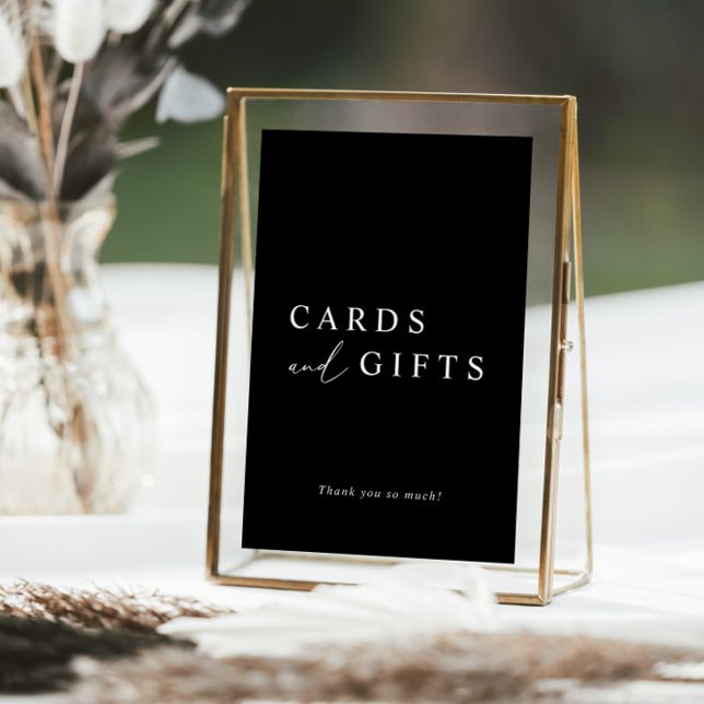 Modern Calligraphy Wedding Cards and Gifts Sign (Creator Uploaded)