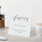 Modern Calligraphy Wedding Favours Table