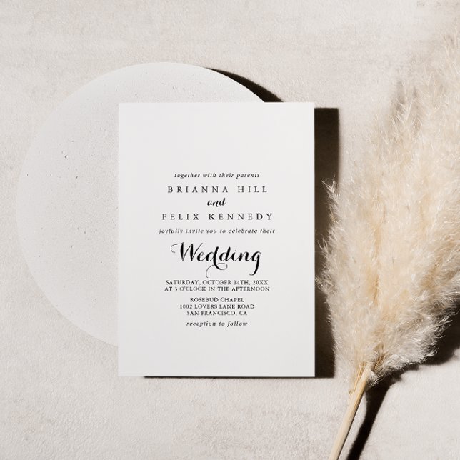 Modern Calligraphy Wedding Gold  (Creator Uploaded)