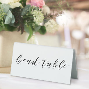 Modern Calligraphy Wedding Head Table