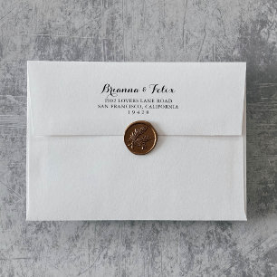 Modern Calligraphy Wedding Invitation Envelope