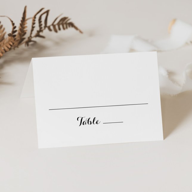 Modern Calligraphy Wedding Place Card (Creator Uploaded)