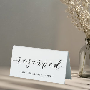 Modern Calligraphy Wedding Reserved