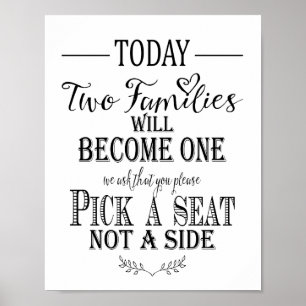 Modern Calligraphy Wedding seating plan print