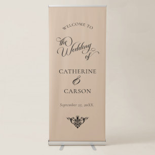 Modern Calligraphy Wedding Welcome Banner