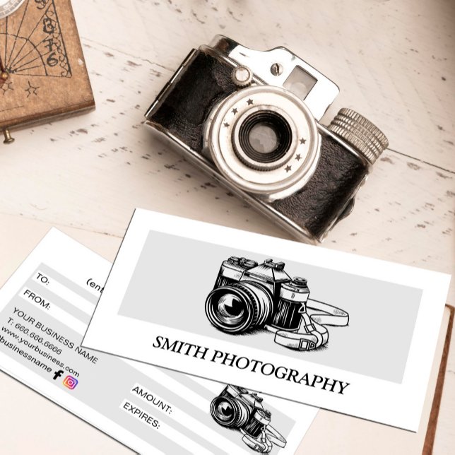 Modern Camera Photographer Gift Certificate (Modern Camera Photographer Gift Certificate, #photographercertificate)