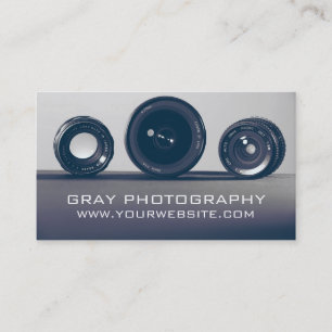 Modern Camera Photography Business Card
