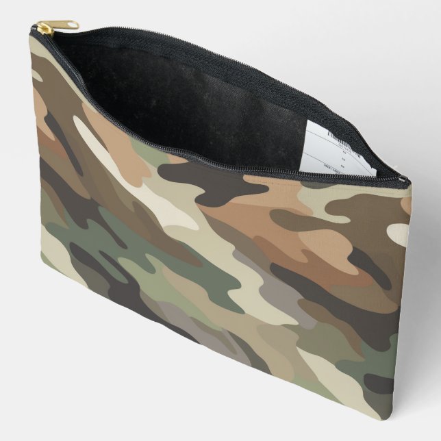 Modern Camouflage Pattern Accessory Pouch (Open)