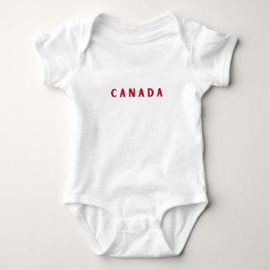 Modern canada canadian country Flag Souvenir Baby Bodysuit