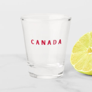 Modern canada canadian country Flag Souvenir Shot Glass