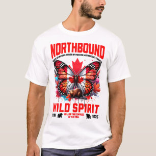 Modern Canada Wild Life Inspired Artwork Design T-Shirt