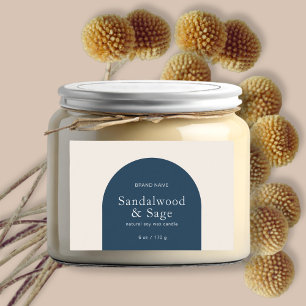 Modern candle boho minimalist product packaging  food label