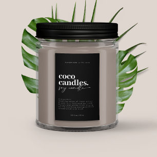 Modern Candle Label