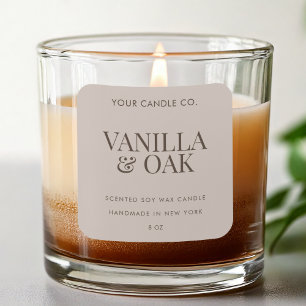 Modern Candle Label