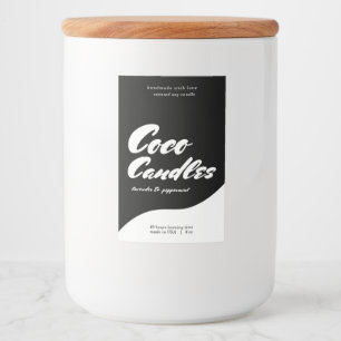 Modern Candle Label Design